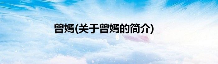 曾嫣(关于曾嫣的简介)
